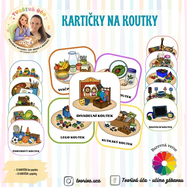 Kartičky koutky 1