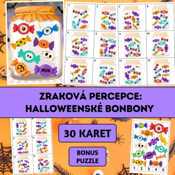 Zraková percepce: Halloweenské bonbony 1