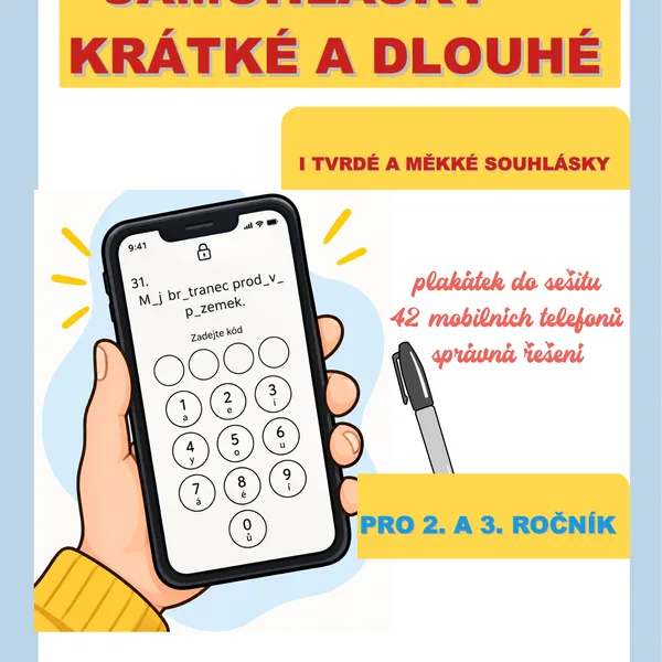 Určování samohlásky v mobilním telefonu 1