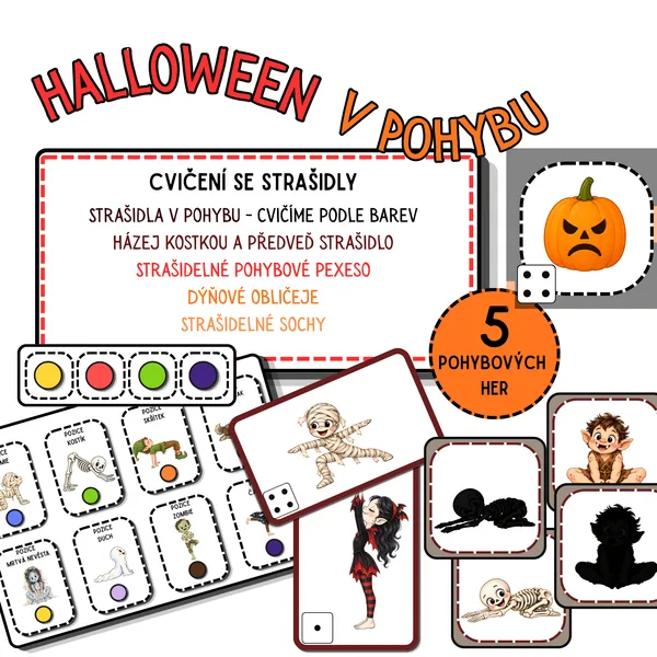 Halloween v pohybu - cvičení se strašidly 1