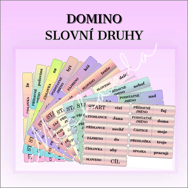 Domino SLOVNÍ DRUHY 1
