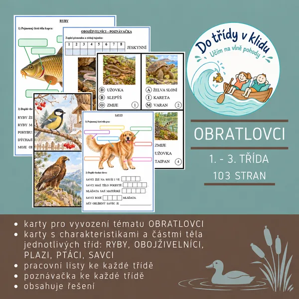 Obratlovci pro 1. - 3.třídu 1