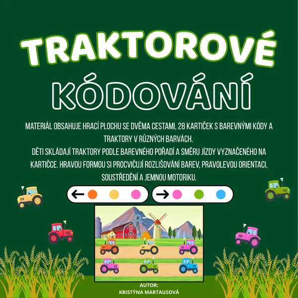 Traktorové kódování - Barvy a směry 🚜🌾 1
