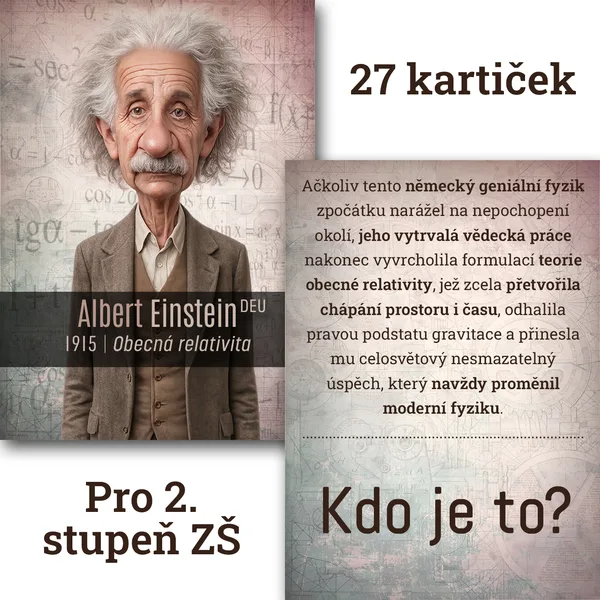 Naučné oboustranné kartičky na téma "vynálezci a objevitelé" - díl 1. 1