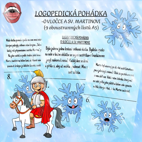 LOGOPEDICKÁ POHÁDKA: O VLOČCE A SVATÉM MARTINOVI 1