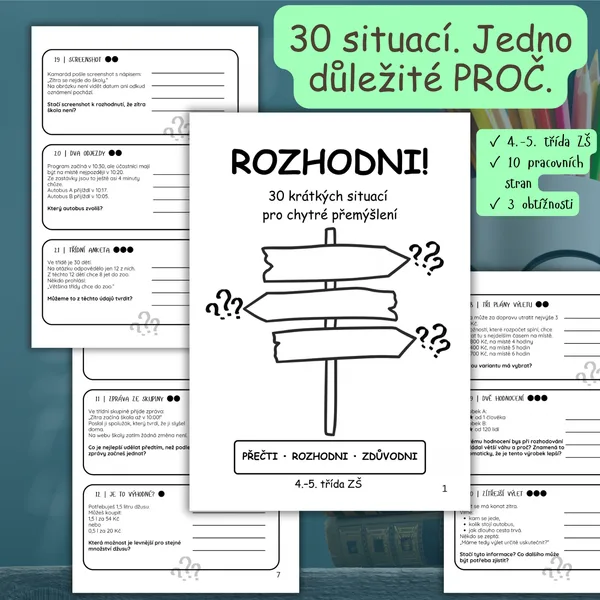 ROZHODNI! – 30 krátkých situací pro chytré přemýšlení 1