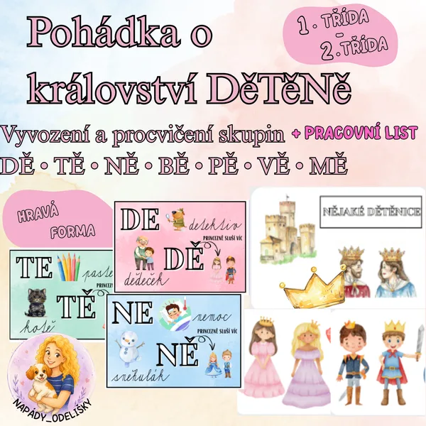 Slova se skupinami DĚ, TĚ, NĚ, BĚ, PĚ, VĚ 1