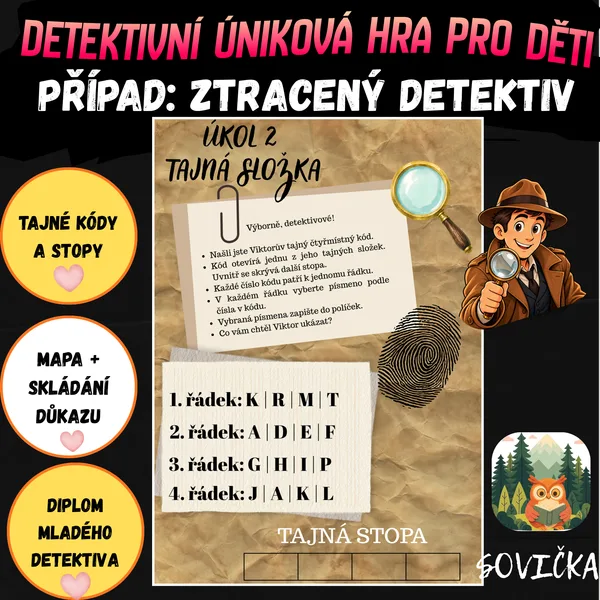 PŘÍPAD: ZTRACENÝ DETEKTIV 1