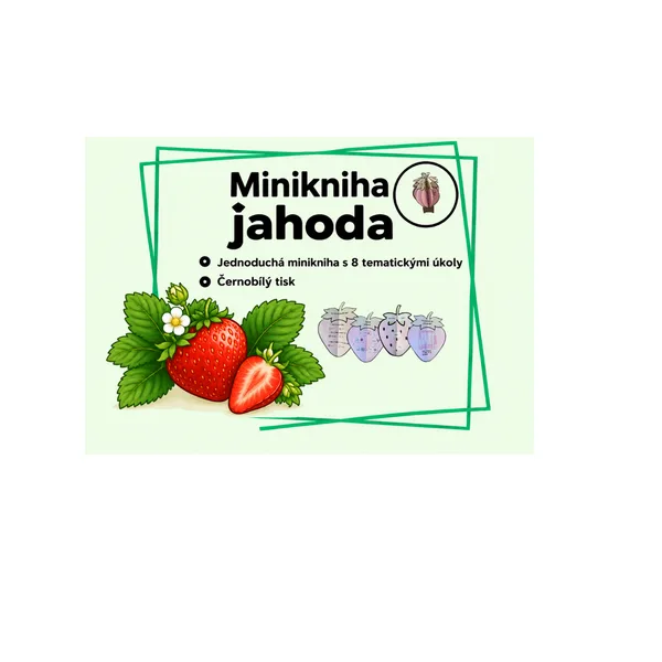 Minikniha - jahoda 1