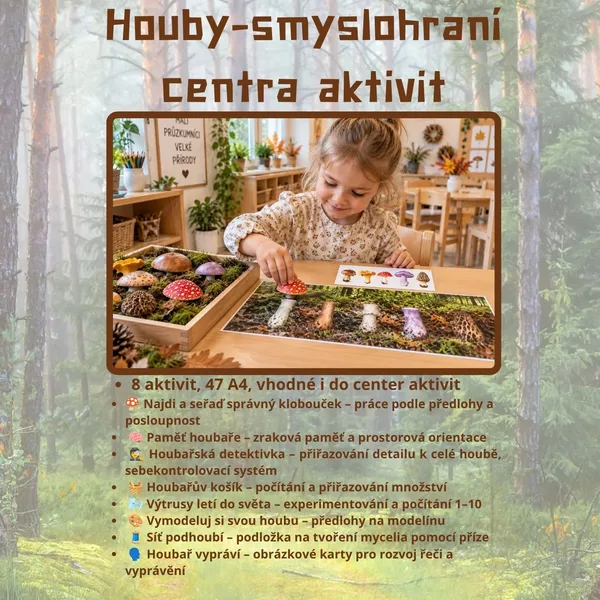 Houbaření - smyslohraní + centra aktivit 1