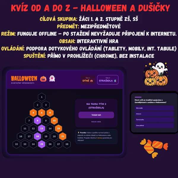 Kvíz od A do Z - Halloween a Dušičky 1
