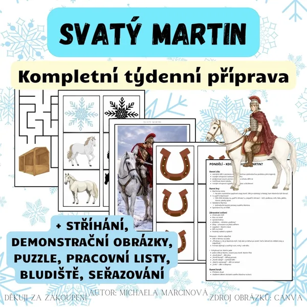 SVATÝ MARTIN - Kompletní týdenní příprava 1