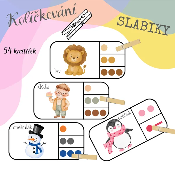 Kolíčkování - Slabiky 1