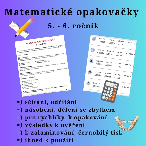 Matematické opakovačky 5. - 6. ročník 1