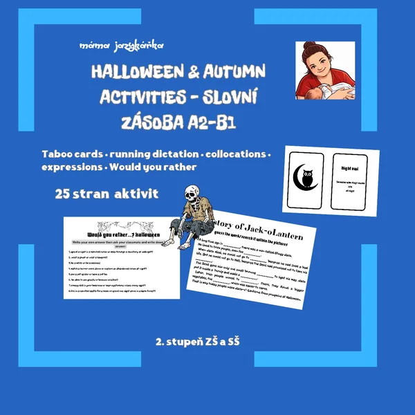 Halloween A2- B1: aktivity/speaking/slovní zásoba 1