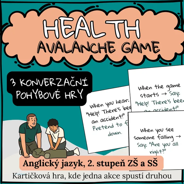 Health & At the doctor's AVALANCHE GAME - Speak & Move Game | Pohybová hra 1