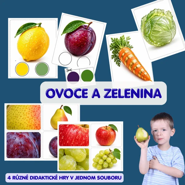 Ovoce a zelenina – 4 didaktické hry 1