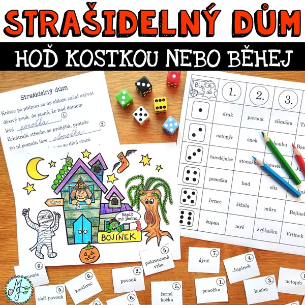STRAŠIDELNÝ DŮM - kostka nebo běhačka 1