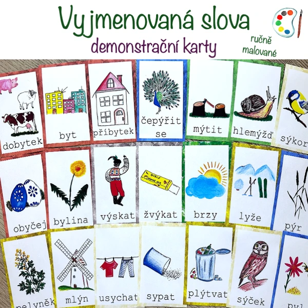 Demonstrační karty - Vyjmenovaná slova 1