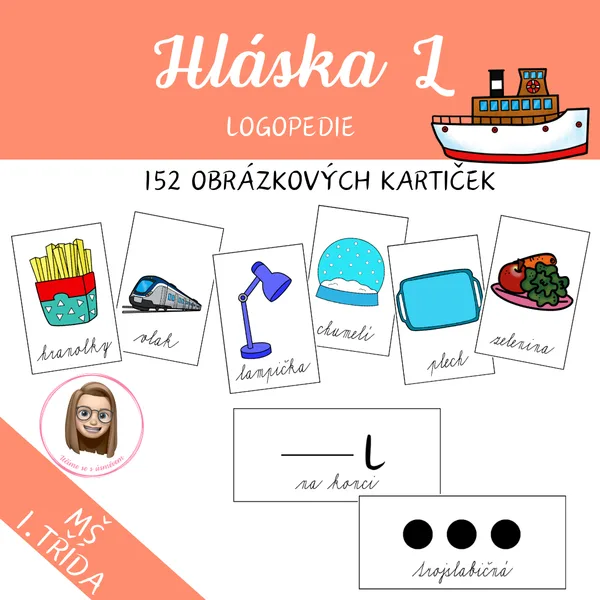 HLÁSKA L - logopedické kartičky 1