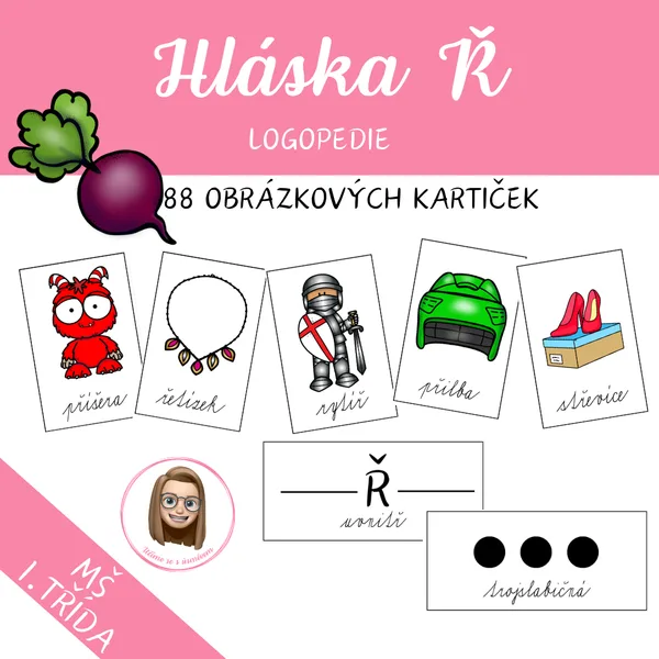 HLÁSKA Ř - logopedické kartičky 1