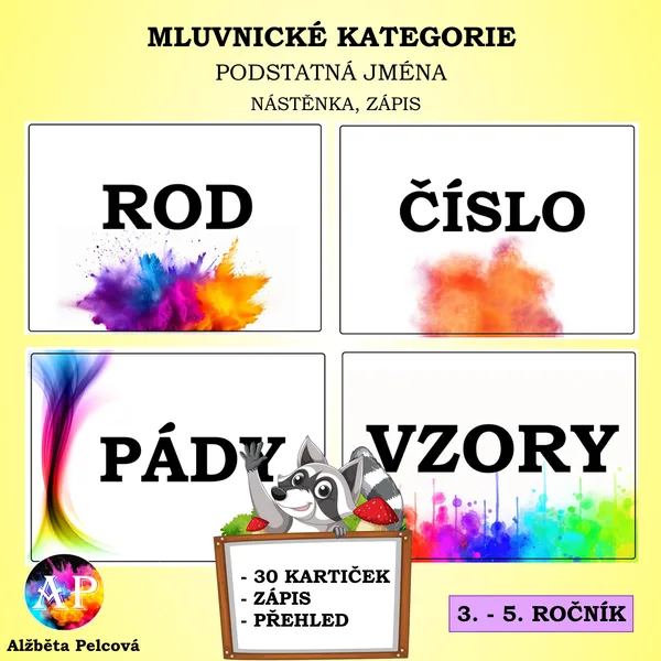PODSTATNÁ JMÉNA (pád, číslo, rod, vzor) 1
