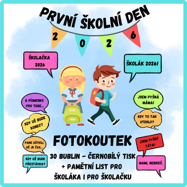 První školní den - fotokoutek 1