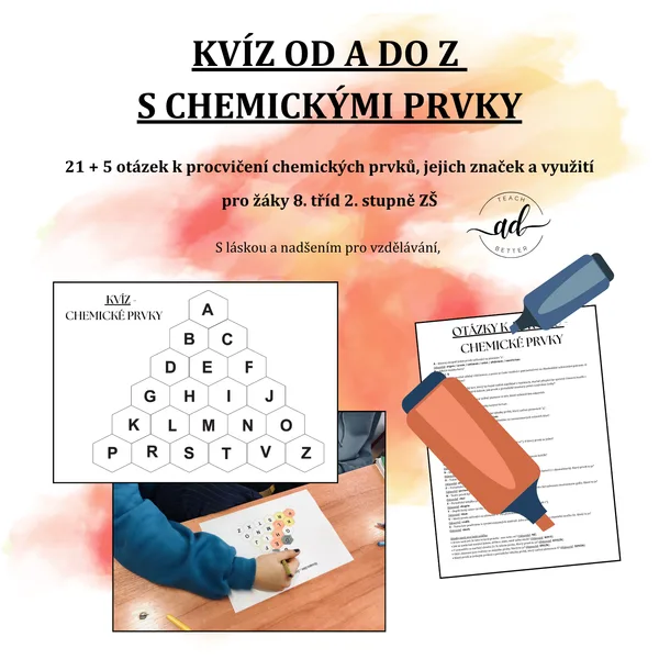 Kvíz od A do Z s chemickými prvky 1