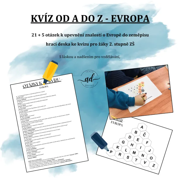 Kvíz od A do Z - Evropa 1