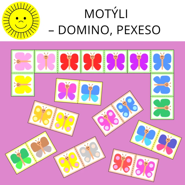 MOTÝLI - DOMINO, PEXESO 1