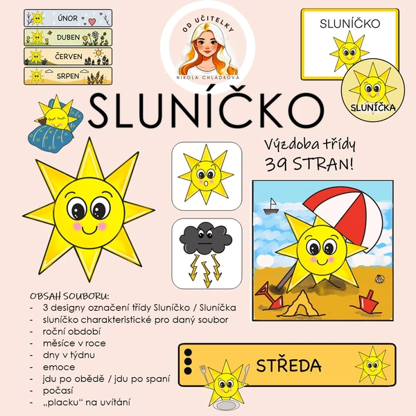 Sluníčko - výzdoba třídy 1