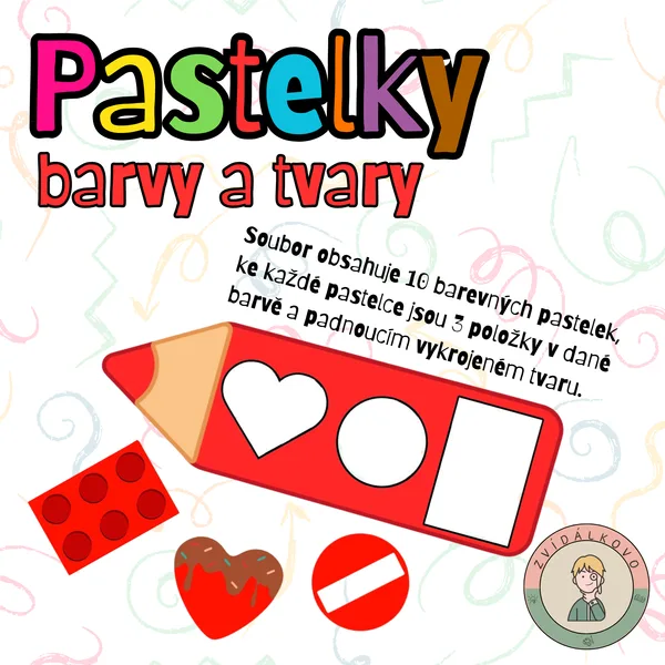 Pastelky - barvy a tvary 1
