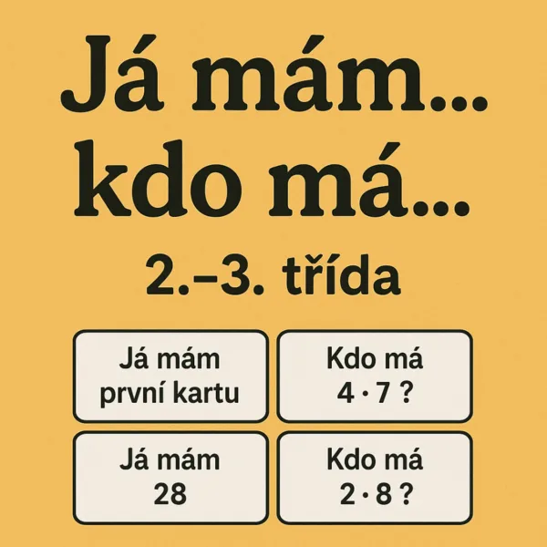 Já mám…, kdo má…? (malá násobilka) 1