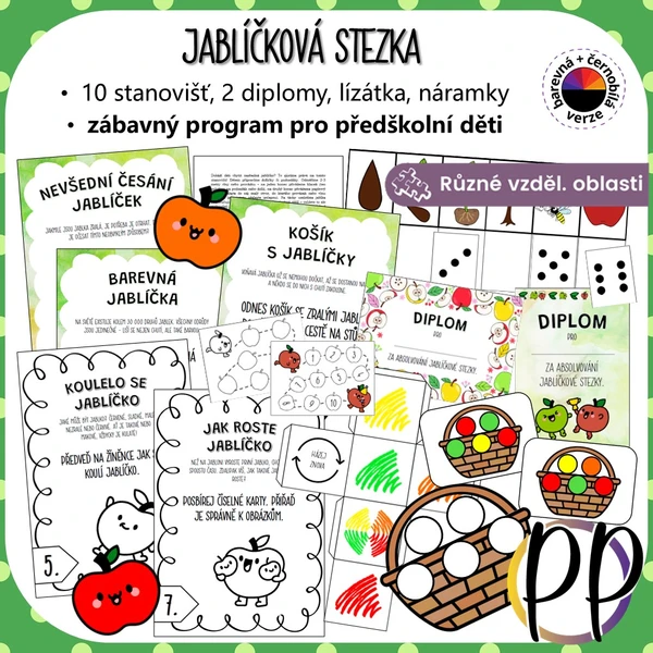Jablíčková stezka s úkoly pro děti 1