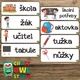 ŠKOLA - česká a anglická slovíčka na nástěnku 2