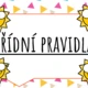 Pravidla třídy Sluníčko 2