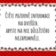Pravidla pro rodiče s beruškou 3