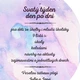 VELIKONOCE - SVATÝ TÝDEN DEN PO DNI 5