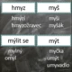 Vyjmenovaná slova - přehled 2
