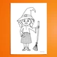Halloween - omalovánky a pracovní listy 4