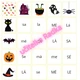 Halloween - čtecí tabulky pro 1.třídu 2