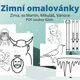 Zimní omalovánky 2