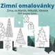 Zimní omalovánky 4