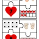 Valentýnský pracovní list s Amorkem 4