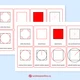 Vlastnosti čtverce - 3-složkové kartičky, flashcards, informační kartičky 3