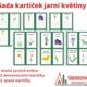 Sada kartiček jarní květiny 2
