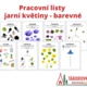 Pracovní listy jarní květiny barevné 2