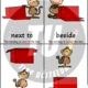 Flashcards - prepositions (předložky) 2