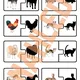 Zvířata na statku & mláďata, stínové puzzle 6