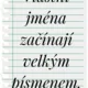 Pravidla psaní 3